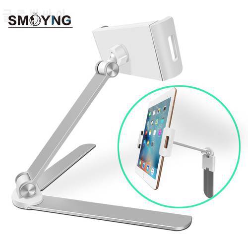 SMOYNG Aluminum Alloy Kitchen Desktop Phone Tablet Holder Stand Foldable Bracket Support For Xiaomi iPad Pro 12.9 Mount