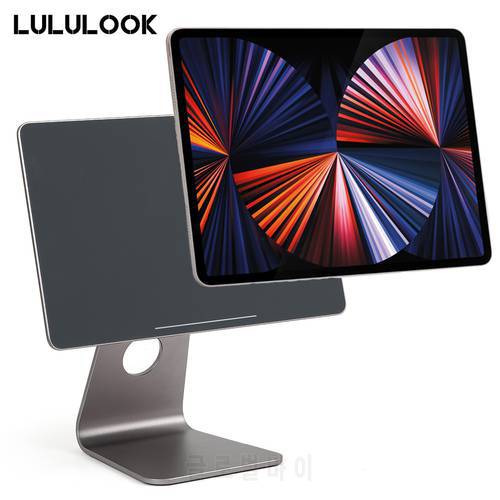 Lululook Magnetic Stand For Apple iPad Pro Aluminum Adjustable Angle Magnet Holder For iPad Pro 11/12.9/iPad Air Desktop Bracket
