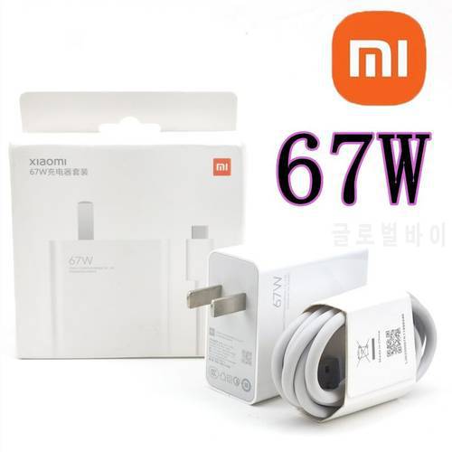 Original Xiaomi Poco X3 GT Fast Charger Turbo Charge EU Adapter 6A Usb C Cable For Mi 11 Ultra 12x 12 11T Redmi Note 11 Pro F4