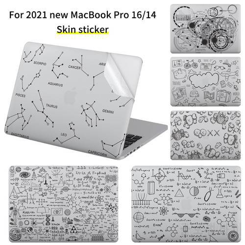 UA Print Sticker for new Macbook pro14 M1 A2442 Protective Notebook Cover Vinyl Skins for Pro 16 2021 A2485 Skin sticker