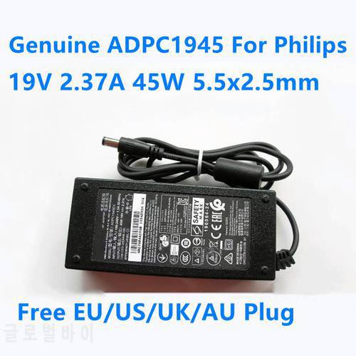 Genuine ADPC1945EX 45W 19V 2.37A ADPC1945 AC Adapter For Philips 224E5Q 257E7 237E4Q 247E4L 247E6Q LCD Monitor Power Charger
