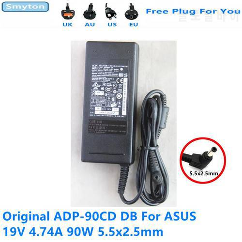 Original AC Adapter Charger For ASUS 19V 4.74A 90W ADP-90CD DB EXA0904YH PA-1900-36 Laptop Power Supply