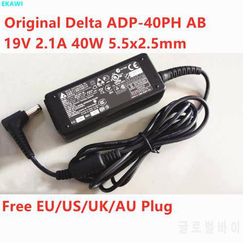 Original DELTA ADP-40PH AB 19V 2.1A 40W AC Adapter For ASUS ADP-40KD BB VX239 VX229 VZ249 VC279 LCD Monitor Power Supply Charger