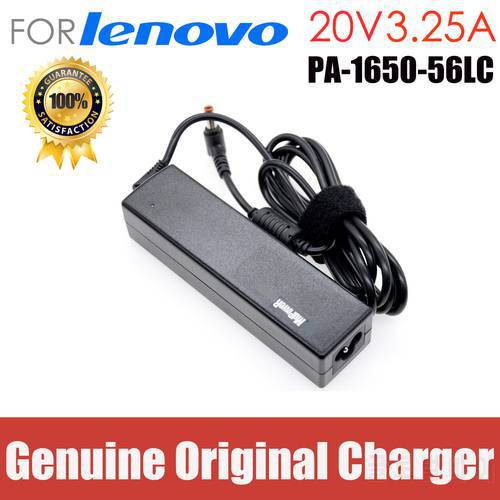 original 20V 3.25A AC Adapter Laptop Charger For lenovo B470 B570e G470 G570 G770 V570 Z400 P500 Z560 PA-1650-56LC ADP-65KHB