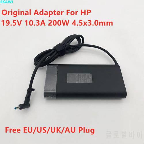 Original AC Power Adapter For HP 19.5V 10.3A 200W TPN-DA10 L00818-850 OMEN 15 ZBOOK 17 G5 G4 G3 TPN-CA23 TPN-DA23 Laptop Charger