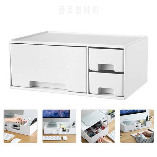 1Pc Household Monitor Elevated Stand Computer Increased Shelf Monitor Rack Computer Monitor Screen Increase Storage Box