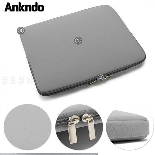 ANKNDO Laptop Bag 11 13 14 Inch Laptop Sleeve Case Shockproof Waterproof Notebook Computer Bag Protective Cover Shoulder Handbag