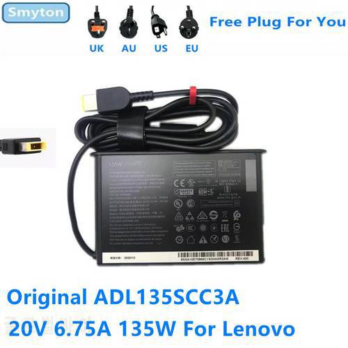 Original ADL135SCC3A 135W 20V 6.75A ADL135SCC2A AC Adapter For Lenovo X1 S5 ADL135SDC3A ADL135SLC3A Laptop Power Supply Charger