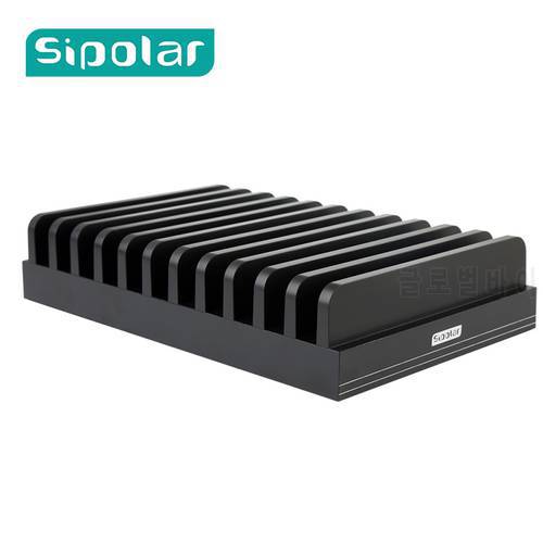 Sipolar Multi-Function Charge Station stand Charging Dock Splicing Holder Storage Box For iPhone 5 6S 7 Plus iPad MAC Tablets