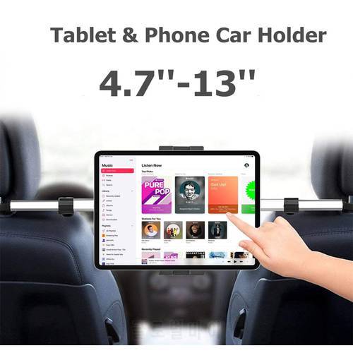 13inch Tablet Holder in Car for iPad Pro 12.9 Car Holder Back Seat Headrest Tablet Mount Clamp for Samsung Galaxy Tab S7 Plus Fe