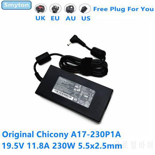 Original Chicony A17-230P1A 19.5V 11.8A 230W 5.5x2.5mm AC Power Adapter For MSI WS65 GS65 GS75 Stealth 9SD-407CN Laptop Charger