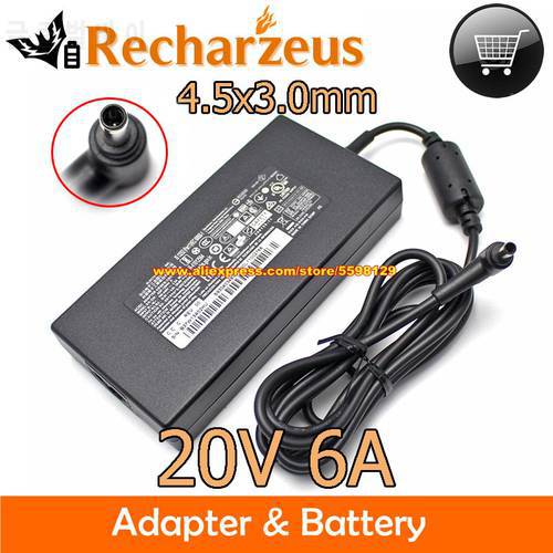 Genuine Delta ADP-120VH D AC Adapter 120W 20V 6A Chicony A17-120P2A A12A055P Laptop Charger For MSI MS-16R5 CF63 Power Supply