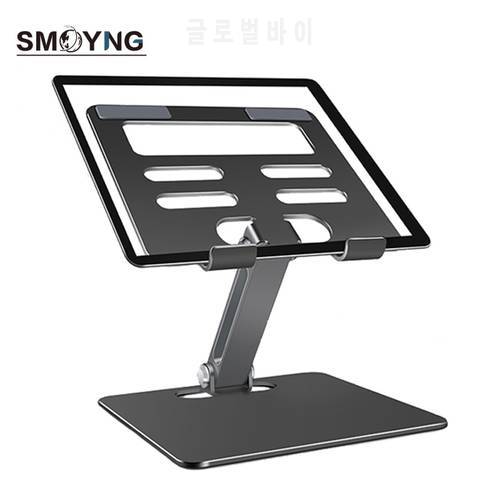 SMOYNG Aluminum Alloy Foldable Desk Tablet Phone Stand Metal Holder Portable Support For iPad Pro 12.9 Desktop Mount Bracket
