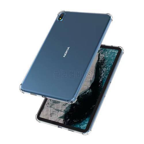 Silicon Case For Nokia T20 10.4&39&39 2021 TA-1397 TA-1394 TA-1392 10.4 inch Clear Transparent Soft TPU Back Tablet Cover Capa