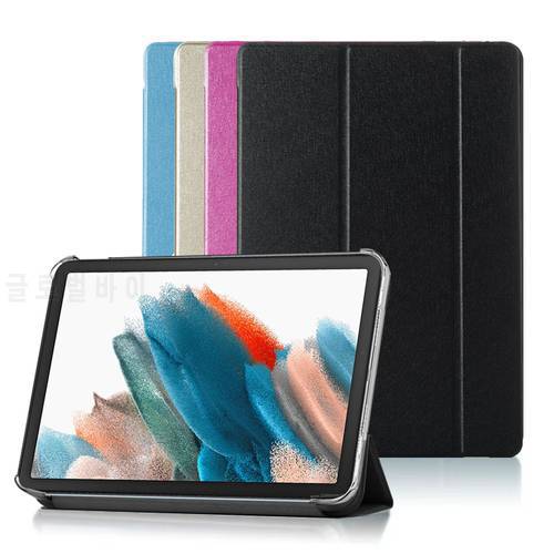 Case For Samusng Galaxy Tab A8 10.5&39&39 (2021) SM-X200 SM-X205 Leather PC Back Cover Stand Auto Sleep Smart Magnetic Folio Cover