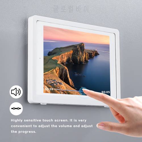 Wall Tablet Holder Touch Screen Mount for Tablets Smartphones, Fits on Kitchen, Bathroom, Bedroom, Readingroom under 10.2 inches