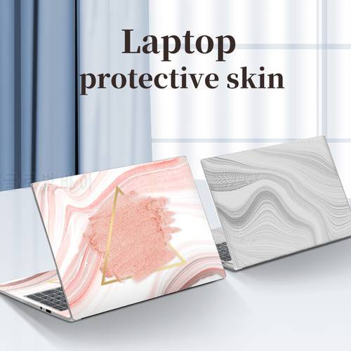Marble Cover Laptop Sticker Skin PVC Decal Skin Foil Vinyl Sticker 11/12/13/14/15.6/17 inch Skin for Macbook/Lenovo/HP/Dell/Acer