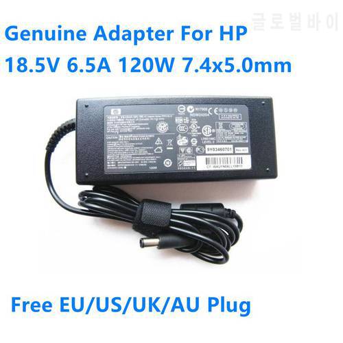 Genuine 18.5V 6.5A 120W PPP016L-E PPP016H PA-1121-42HN AC Power Supply Adapter For HP Compaq NX7400 8530W 8540W Laptop Charger