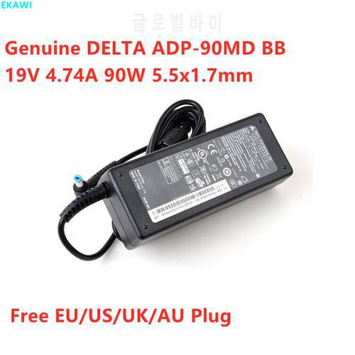 Genuine DELTA ADP-90MD BB 19V 4.74A 90W 5.5x1.7mm AC Adapter For ACER ASPIRE Series Laptop Power Supply Charger