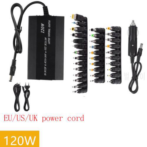 Universal Notebook Power Adapter With 34/28/10/8 DC Connectors for Notebook Laptop Adapter for Home/Car Use US/EU Plug 110-240V