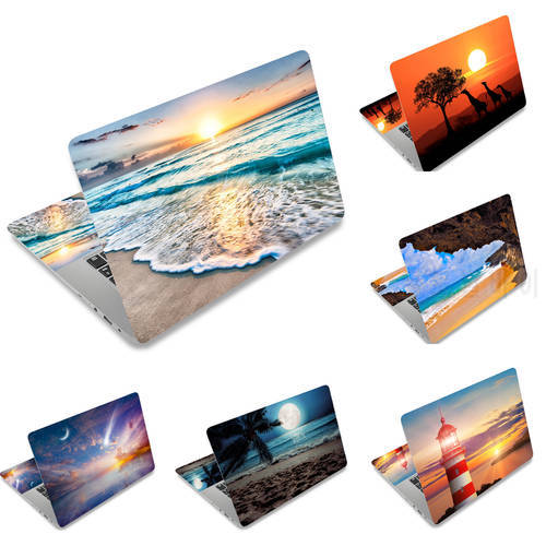 Laptop Sticker Laptop Skin Notebook Stickers Cover Beach Pattern For 14 15 15.6 16