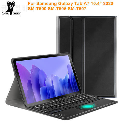 Case for Samsung Galaxy Tab A7 2020 SM-T500 /T505 Keyboard Case Cover for Samsung Galaxy Tab A7 10.4 inch with Trackpad funda