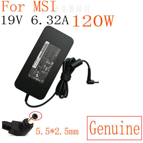 Genuine 19V 6.32A 120W Chinony A15-120P1A ADP-120ZB BB AC Adapter For MSI MS163A MS-163A MS-1651 MS-1652 Power Charger