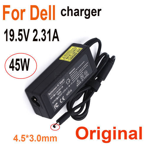 Genuine 19.5V 2.31A 45W 4.5*3.0mm Ac Power Adapter Charger For Dell Xps 12 13 13R 13Z 14 13-L321X 13-6928Slv Inspiron 15