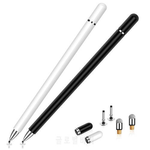 Universal 2 in 1 Fiber Stylus Pen Cтилус Pencil for Apple Ipad Xiaomi Capacitive Touch Pens for All Capacitive Screens Tablet