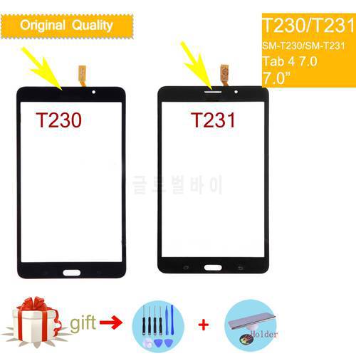 For Samsung Galaxy Tab 4 7.0 T231 LTE T235 Wifi T230 Touch Screen Digitizer Front Outer LCD Glass Panel Sensor Touchscreen