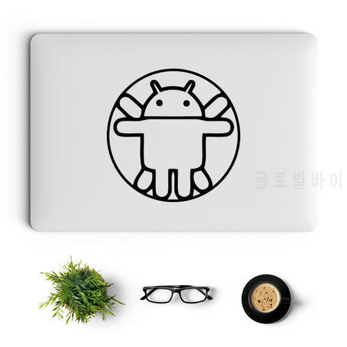 Trinity Android Robot Laptop Sticker for Macbook Pro 14 16 Retina Air 13 Notebook 15.6 Inch Mac Cover Skin Computer Vinyl Decal