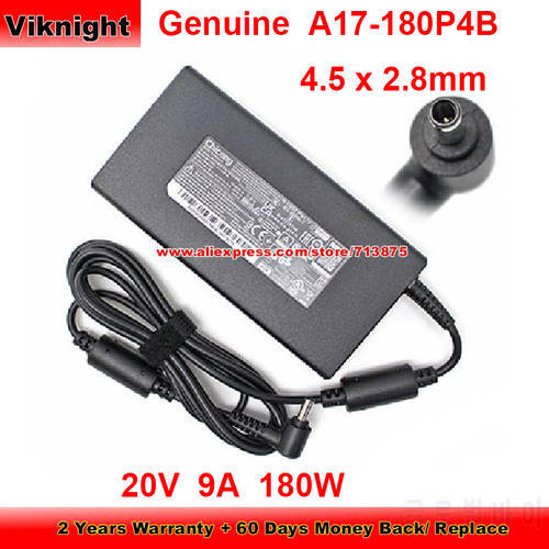 Genuine A17-180P4B AC Adapter 20V 9A 180W Charger for Msi GF75 THIN 10UEK-068TW MS-17F5 CREATOR Z16 A11UET Power Supply