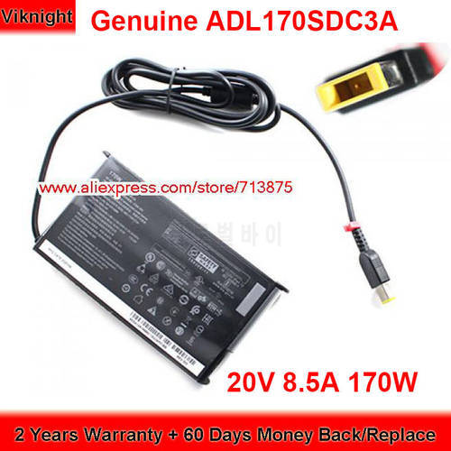Genuine ADL170SDC3A 20V 8.5A AC Adapter SA10R16886 170W Charger for Lenovo y520 Laptop Y50-70 T540P Y920 P51 P52 W541