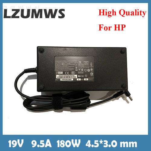 19V 9.5A 180W 4.5*3.0MM AC Power Supply Charger Compatible For HP ZBook 15U G4 OMEN 15 775626-003 15 G3 TPN-Q173