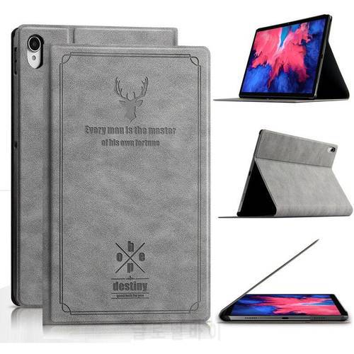 Case for Lenovo Tab P11 TB-J606F, Trifold Stand Pu Leather Ultra Slim Smart Cover for Lenovo Tab P11 Pro TB-J706F 2020
