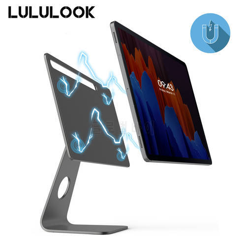 Lululook Desktop Magnetic Tablet Stand For Samsung Galaxy Tab S8 Ultra 14.6 S7/S8 11 S7/S8 Plus S7 FE 12.4 Adjustable Bracket