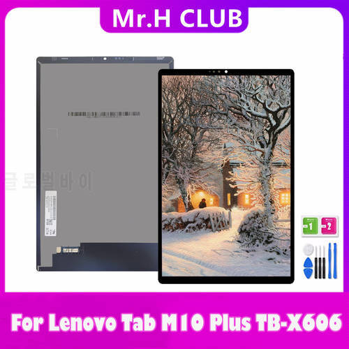 For Lenovo Tab M10 Plus TB-X606F TB-X606X TB-X606 LCD Display With Touch Screen Digitizer Assembly Replacement Parts