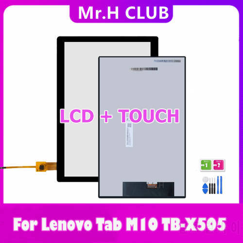 For Lenovo Tab M10 TB-X505 X505 TB-X505F TB-X505L TB-X505X LCD + Touch Screen = LCD Display Digitizer Assembly Replacement