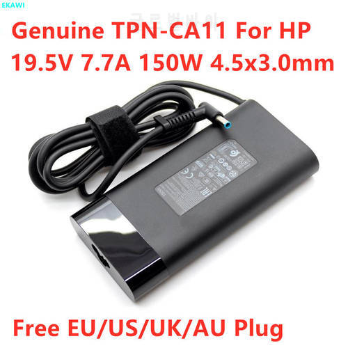 Genuine 19.5V 7.7A 150W TPN-DA09 TPN-CA11 Power Supply AC Adapter For HP ZBOOK 15 G3 G4 OMEN 15-CE000 Series Notebook Charger