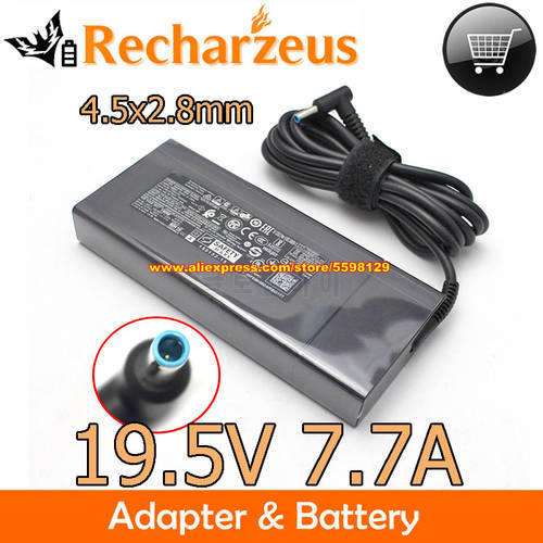 Slim 19.5V 7.7A 150W Power Adapter TPN-DA03 775626-003 776620-001 Charger For HP Gaming Laptop 15-AX001NX ZBOOK 15 G3 Studio G4