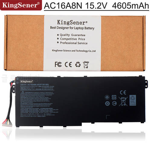KingSener AC16A8N 4ICP7/61/80 Laptop Battery for Acer Aspire V17 V15 Nitro VN7-593G VN7-793G VN7-793G-73YP 78E3 VN7-793 717L