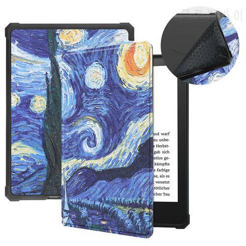 TPU Case for All-New Kindle Paperwhite 2021 for Kindle Paperwhite 5 Signature Edition 6.8 inch Leather TPU Sleepcover