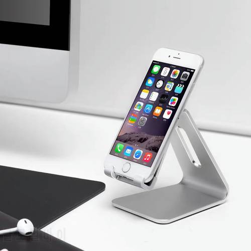 Universal Desktop Mobile Phone Holder for IPhone IPad, Aluminum Alloy Desk Tablet Stand Table Support For Samsung/ Xiaomi/Realme