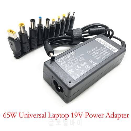 65W Universal Laptop 19V3.42A Power AC Adapter +can replace 10 DC heads