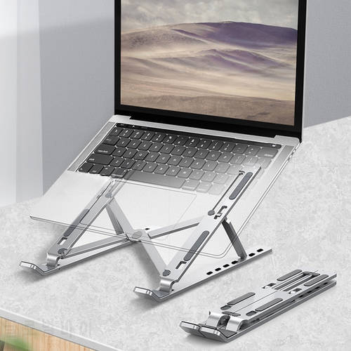 Adjustable Foldable Aluminum alloy Laptop Stand Non-slip Desktop Laptop Holder Notebook Stands For Notebook Macbook Pro Air iPad