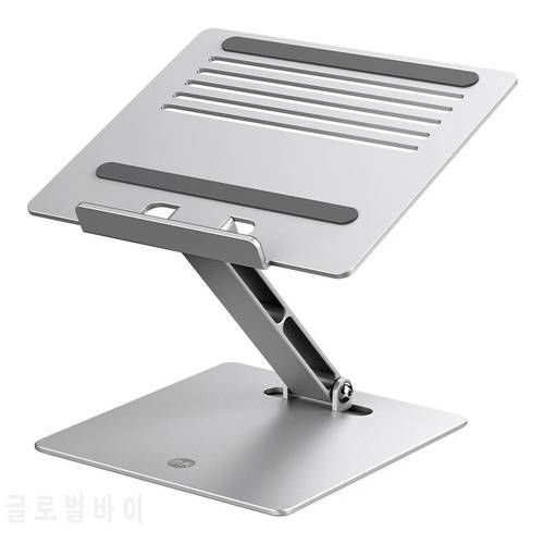 Adjustable Laptop Stand Aluminium Foldable With Cooling Fan Heat Notebook Support Laptop Base Macbook Pro Holder Bracket