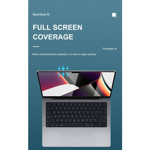 Suitable For Laptop 2021 New Macbook Pro 14 16 A2485 A2442 Anti Blue Light+ HD Tempered Glass Laptop Screen Protector Film Matt