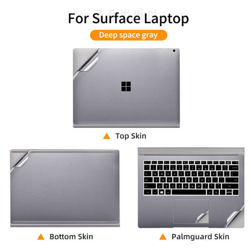 Full Protective Laptop Skins for Surface Laptop 3/4 13.5 15 inch Solid color Vinyl Sticker for Surface Book 2 13.5 15 inch
