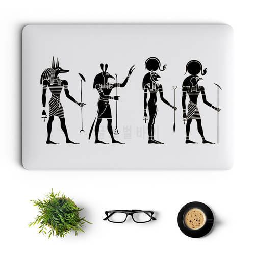 Egypt Gods Laptop Back Stickers for Macbook Pro 14 Air M1 Retina 11 12 13 Inch Mac Book Skin HP Pavilion Portable Notebook Decal