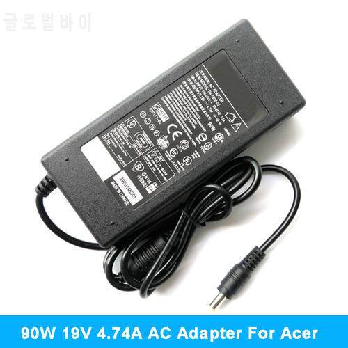 19V 4.74A 90W 5.5x1.7mm Laptop AC Adapter Charger for ACER ASPIRE 5750G 5755G 7110 9300 4710G 4720G 4730 Notebook Power Supply